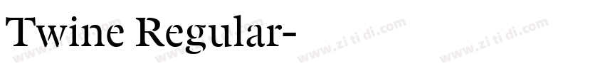 Twine Regular字体转换
